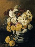 Hirst, Claude Raguet Chrysanthemums in a Canton Vase Germany oil painting reproduction